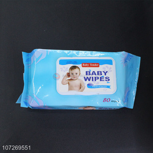 Wholesale 80Pcs Soft Fresh Scented Baby Cleaning Wipes