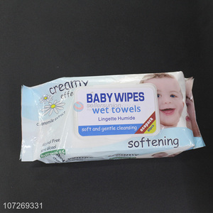 Factory Sales 80Pcs Soft Baby Cleaning Wipes Safty Wet Towels