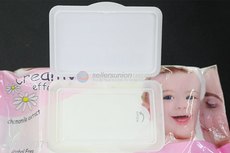 Factory Sell 80Pcs Soft Baby Wipes Cleaning Use Safty Wet Towels