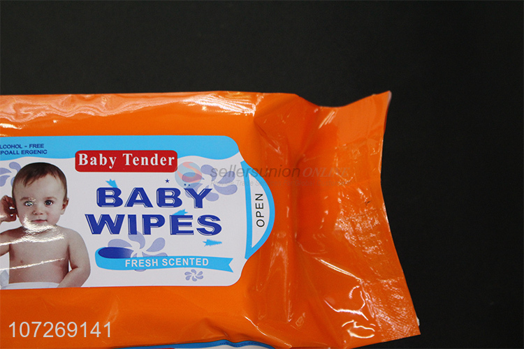 Bottom Price 80Pcs Fresh Scented Soft Cleaning Wipes Baby Wipes