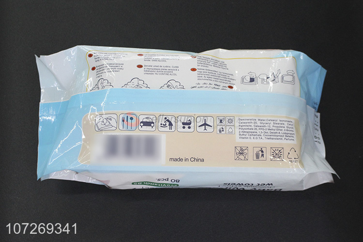 Best Price 80Pcs Soft Baby Cleaning Wipes Safty Wet Towels