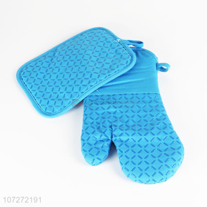 Best Quality Oven Mitt With Heat Insulation Pad Set