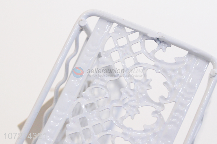 Attrative design four-leaf clover design metal paper towel holder/tissue holder