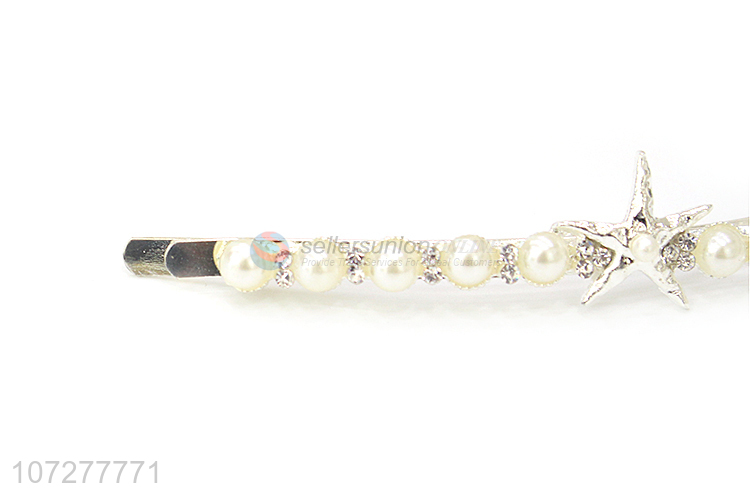 Wholesale Star Pearls Hair Pin Fashion Hairpin
