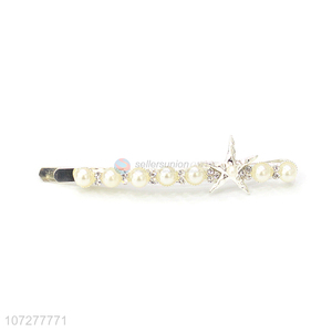 Wholesale Star Pearls <em>Hair</em> <em>Pin</em> Fashion Hairpin