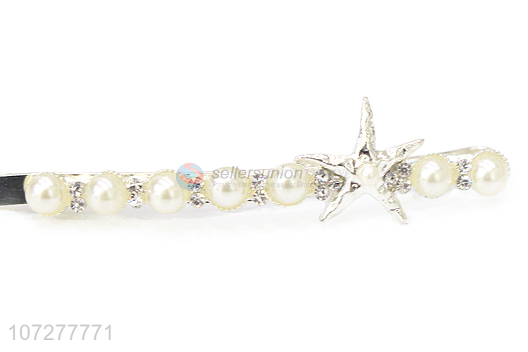 Wholesale Star Pearls Hair Pin Fashion Hairpin