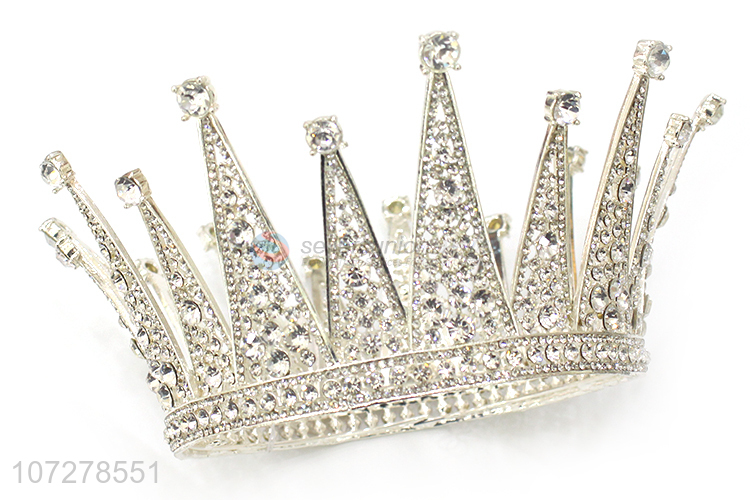 Popular Rhinestone Alloy Queen Crown And Tiaras For Ladies