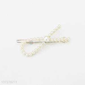 Good Price Pearls <em>Hair</em> <em>Pin</em> Fashion Frog Buckle Snap Clip