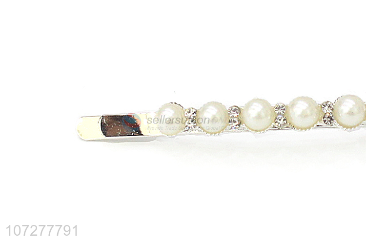 Delicate Design Bowknot Pearls Hair Pin Fashion Bp-Bobby Pin