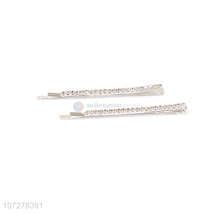 Fashion Style Rhinestone Bobby Pins Alloy Hairpin