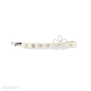 Fashion Flower Pearls <em>Hair</em> <em>Pin</em> For Women