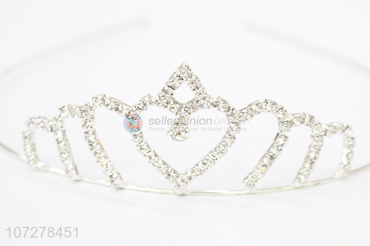 Fashion Style Rhinestone Alloy Wedding Pageant Bride Crown And Tiaras