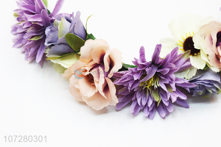 Hot Sales Adjustable Bridal Flower Garland Headband Hair Accessories