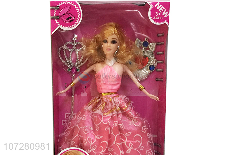 Wholesale Solid Body Fashion Girl Doll With Magic Fairy Sticks