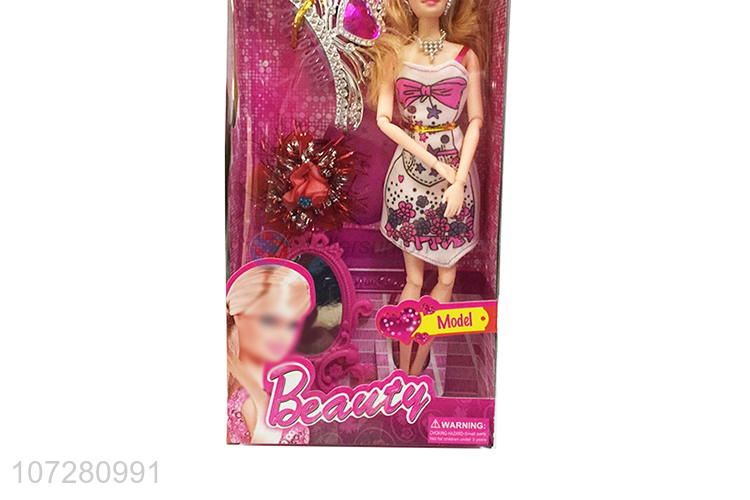 Custom Solid Body Joints Doll With Fashion Accessories Set