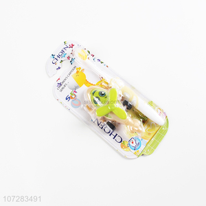 China supplier kids plastic toothbrush with toy plane