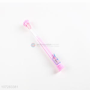 Best selling colorful fashion hotel use plastic adult toothbrush with case