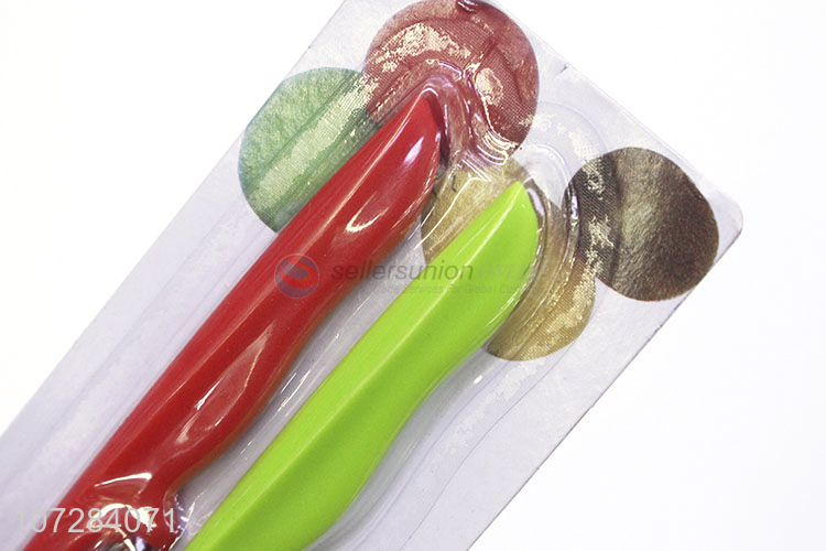 Competitive Price Kitchen Accessories Plastic Handle 2Pcs Fruit Peelers