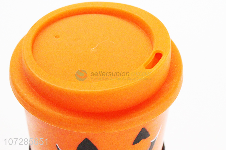Newwest Halloween Pumpkin Pattern Design Plastic Auto Mug