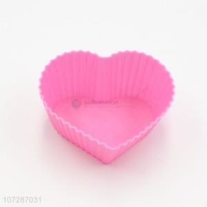 Latest design food grade heart shape silicone cake mold