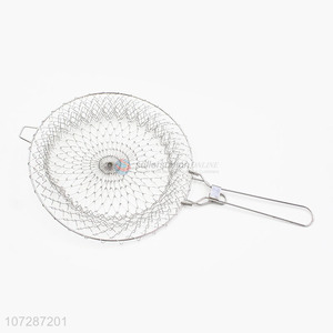 Professional supply kitchen utensils folding wire mesh chef basket