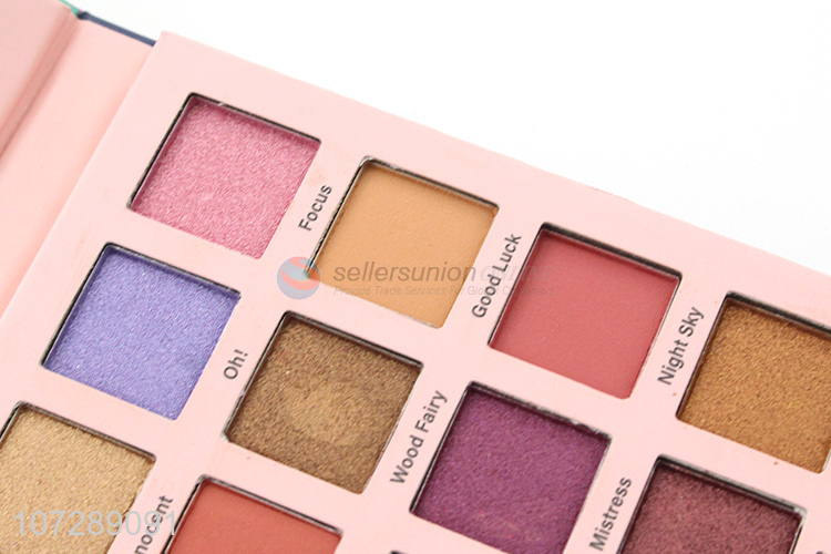 Promotional items waterproof 16 colors eye shadow palette with mirror