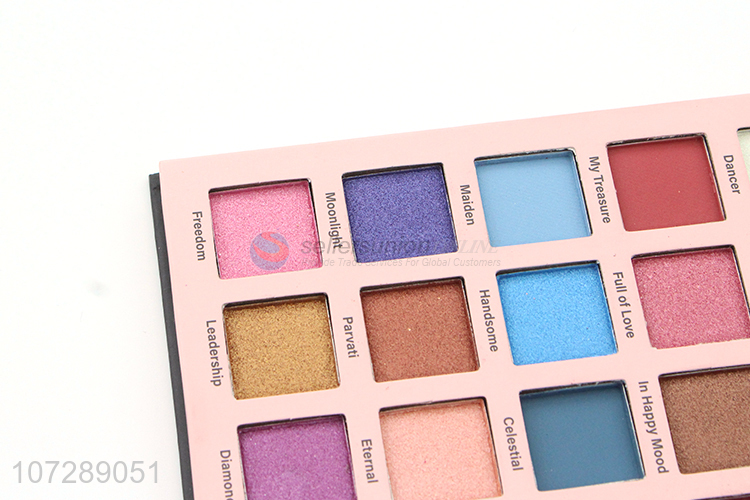 Wholesale popular high pigment 20 colors eye shadow palette with mirror