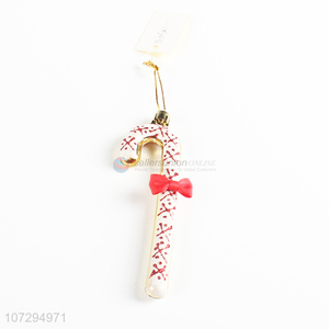 Factory direct sale white crutch pendant Christmas tree decoration