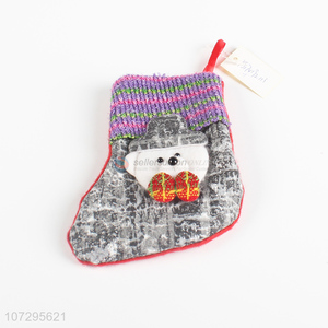 Hot product cute sock shape christmas bag for gifts