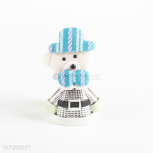 High quality white bear Christmas decoration pendant