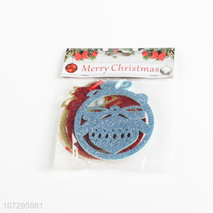 New design 3pcs xmas tree hanging ornaments for home decor