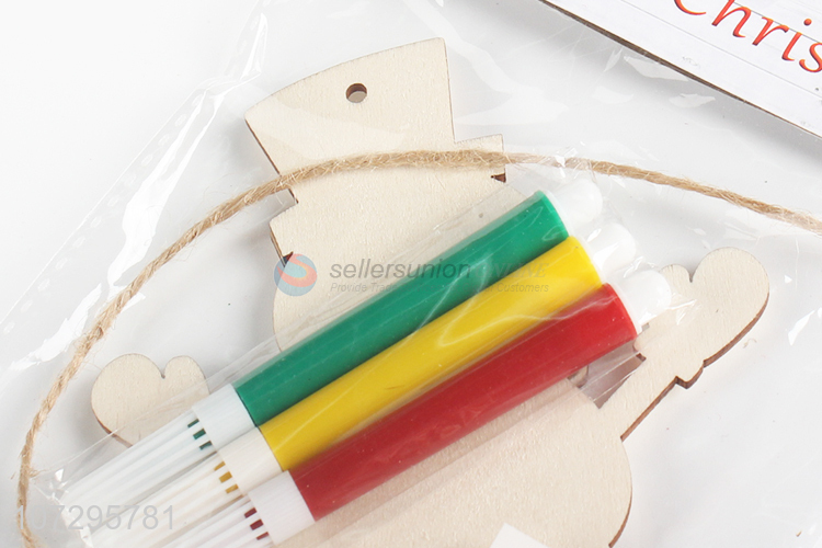 4PCS 圣诞DIY套装（1PC挂件，3PC水彩笔）