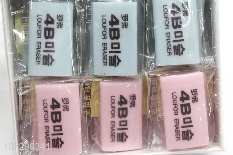 Promotional Cheap Students Stationery 4B Soft Erasers