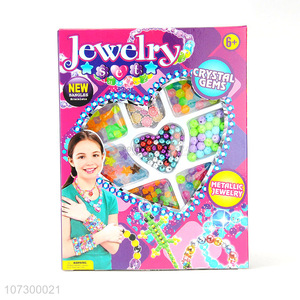 Best Price Diy Handmade Making Beaded Fashion Jewelry Beauty Set Toy For Kids