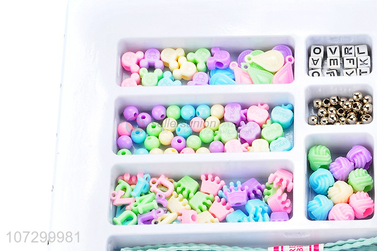 New Girl Toys Colorful Educational Plastic Diy Beads Toy Set