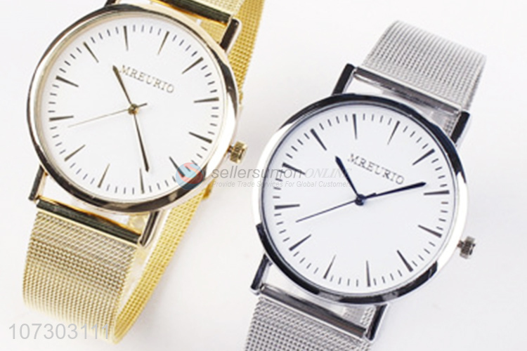 Fashion Silver Metal Watch Man Casual Wrist Watches