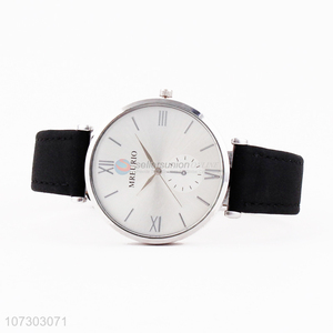 Fashion Style PU Watchband <em>Men</em> Watches Soft Wristwatch