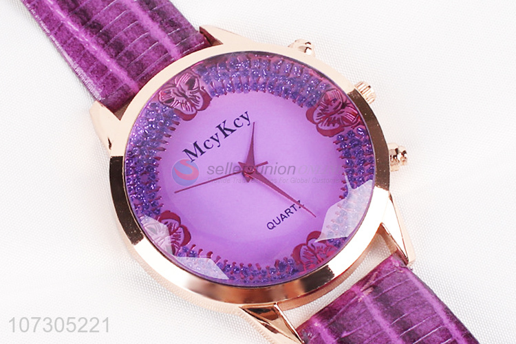 Wholesale Purple Watch Cheap Casual Watches For Women