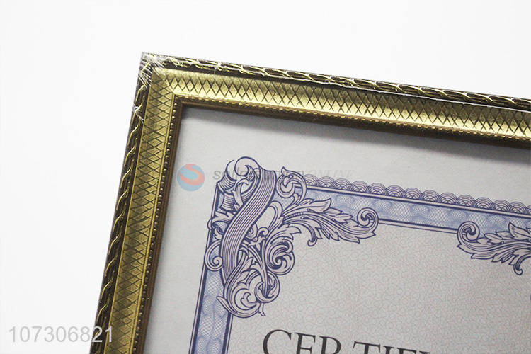 High Quality Rectangle Certificate Frame Picture Frame