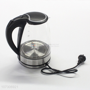 High quality home appliance clear stainless steel electric kettle 1.8L