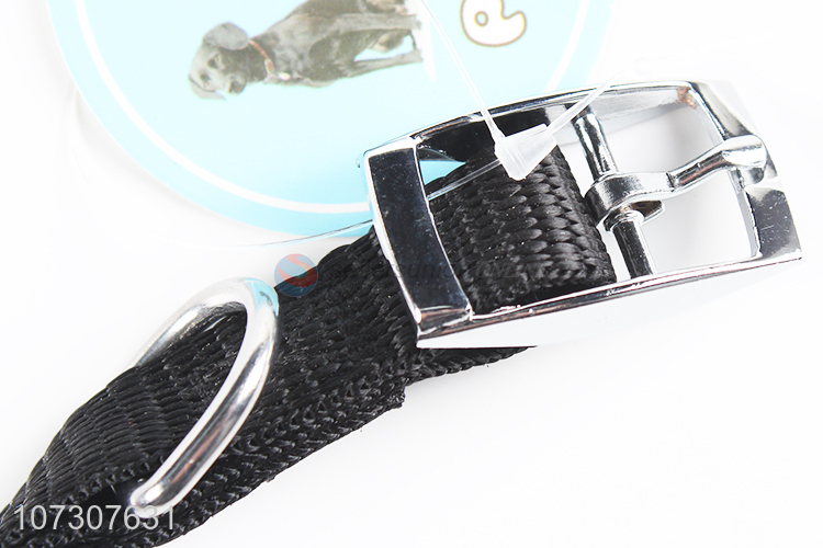 High quality pet accessories black comfortable adjustable dog collar