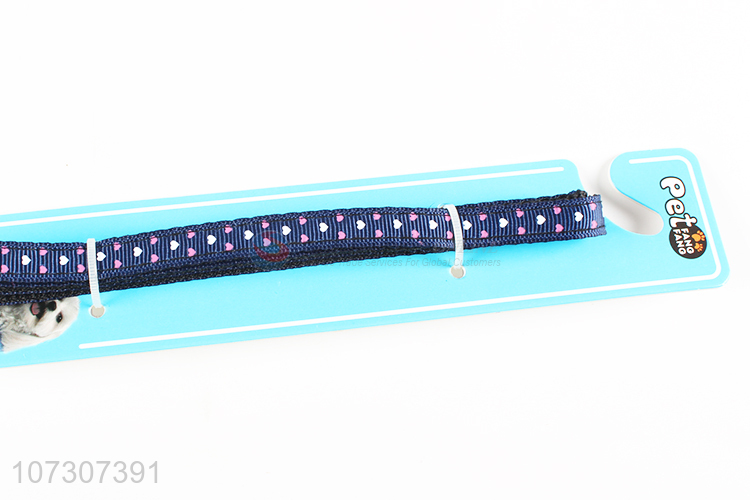 Suitable price pet supplies exquisite heart printed dog collar leash