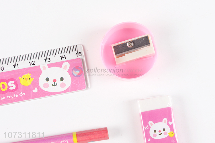 Popular Fashion Stationery Set With Transparent Pen Bag