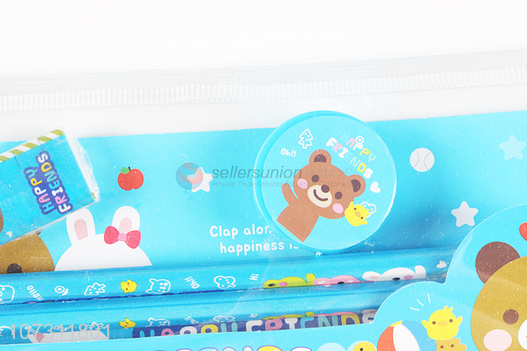 Best Sale Students Stationery Set With Plastic Pen Bag