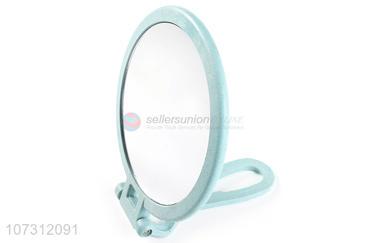 Premium quality women folding makeup mirror double-faced cosmetic mirror