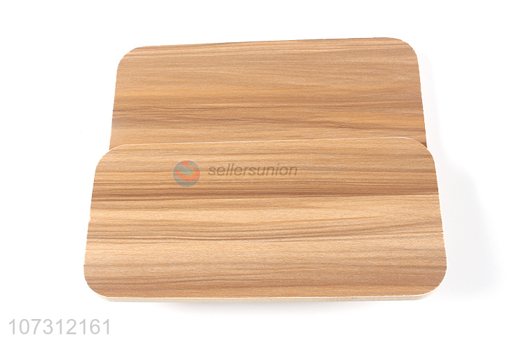 Best selling rectangle folding tabletop mirror wood grain cosmetic mirror