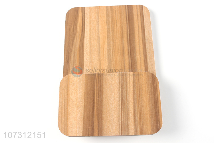 Promotional items rectangle folding plastic makeup mirror wood grain mirror