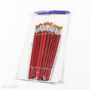 New design art tools 12pcs watercolor painting brush oil <em>paintbrush</em>