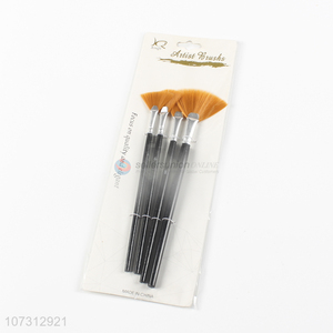 Best sale art tools 4pcs wooden handle watercolor painting brush oil <em>paintbrush</em>