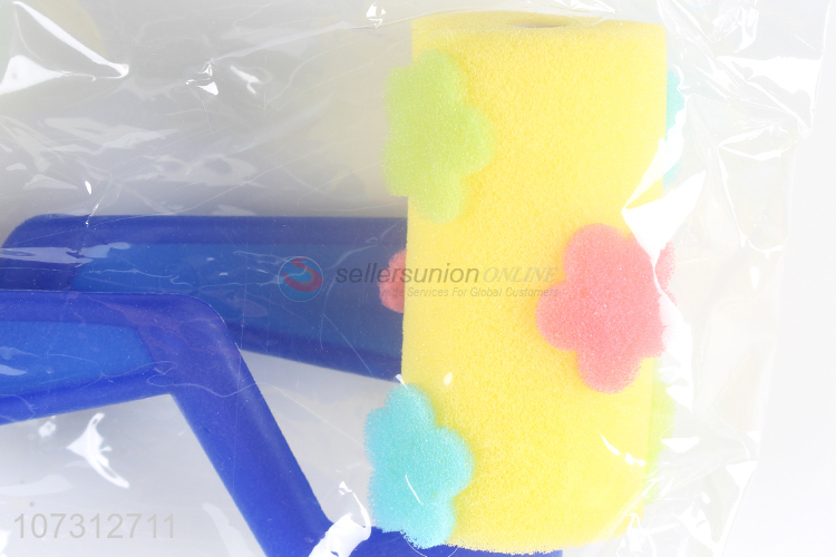 Latest style kids educational toys DIY sponge painting brush set